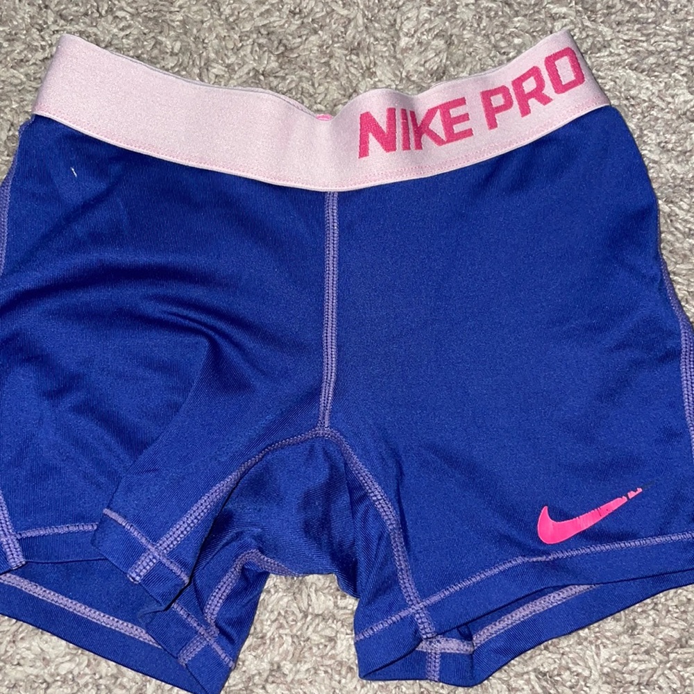 Youth Small blue nike pro shorts